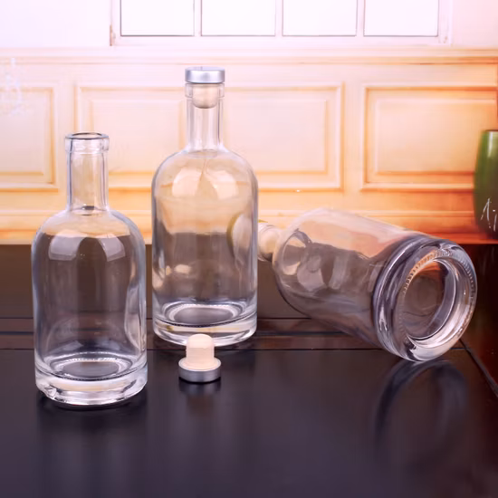 Garrafa de vinho de vidro transparente preto fosco colorido de todos os tamanhos 200ml 375ml 500ml 750ml com rolha em estoque